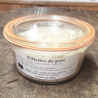 Terrine rillettes de porc bio