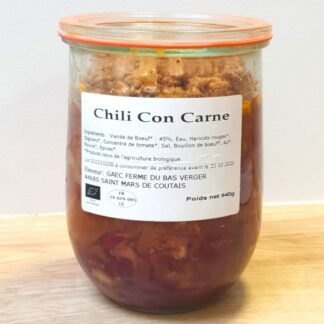 Conserve Chili con carne bio